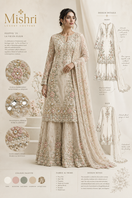 Bridal champagne outfit